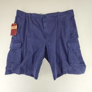 IZOD Luxury Sport Men's Vintage Wash Blue Shorts Size 44 NWT